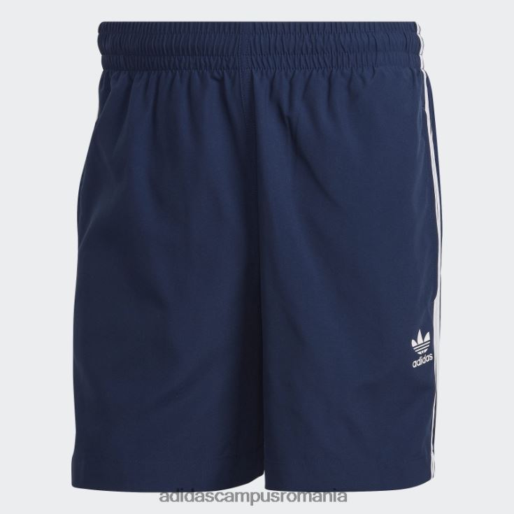adidas campus romania pantaloni scurți de baie night indigo adicolor classics cu 3 dungi bărbați indigo de noapte J266N25134