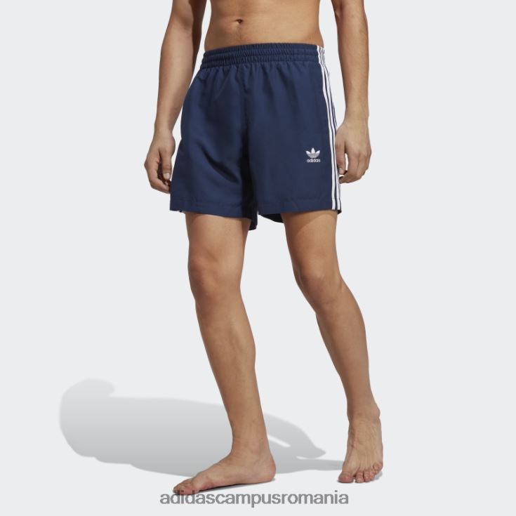 adidas campus romania pantaloni scurți de baie night indigo originals adicolor cu 3 dungi bărbați noapte indigo/alb J266N213451