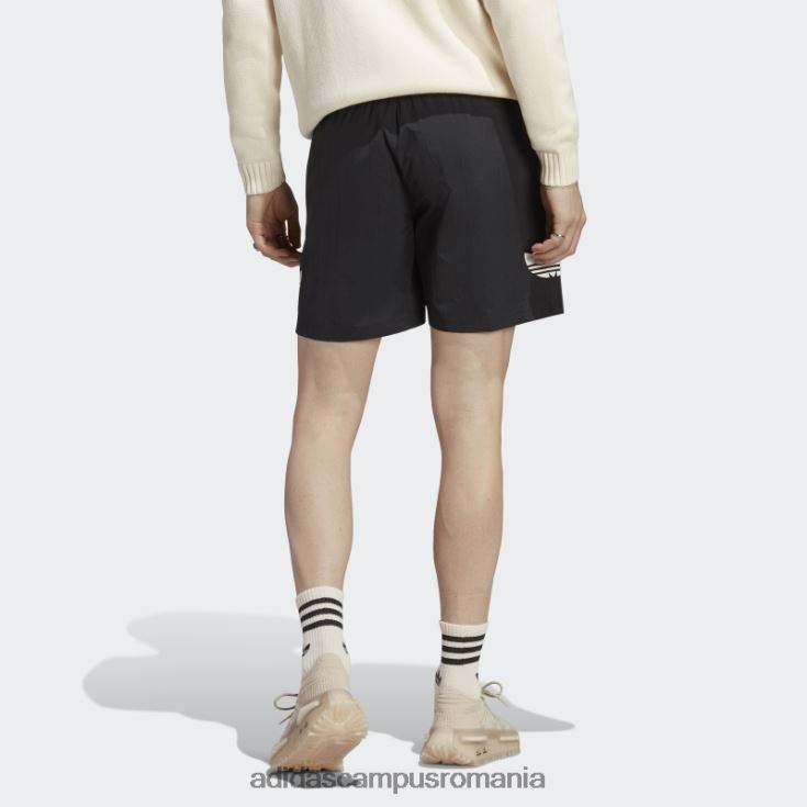 adidas campus romania pantaloni scurți de baie originals essentials trefoil negri bărbați alb negru J266N27262