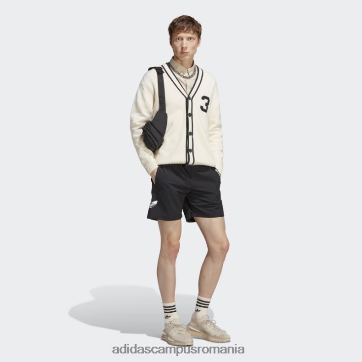adidas campus romania pantaloni scurți de baie originals essentials trefoil negri bărbați alb negru J266N27262