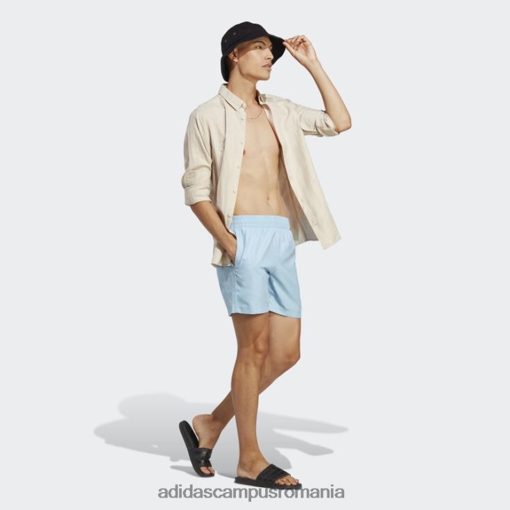adidas campus romania pantaloni scurți de baie uni adidas originals essentials bărbați albastru alb J266N213917