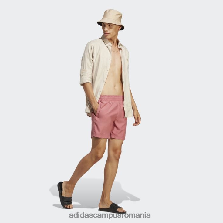 adidas campus romania pantaloni scurți de baie uni originals essentials roz bărbați roz/alb J266N213364