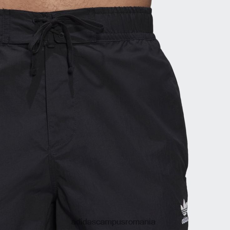 adidas campus romania pantaloni scurți de bord negru adicolor cu 3 dungi bărbați negru J266N25549
