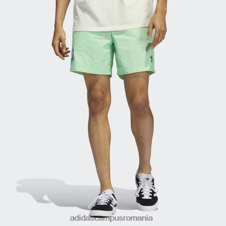 adidas campus romania pantaloni scurți de pământ fericit beam green bărbați fascicul verde J266N215089