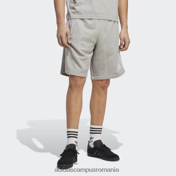 adidas campus romania pantaloni scurți de transpirație cu 3 dungi adicolor classics gri mediu adidas bărbați gri mediu J266N24899