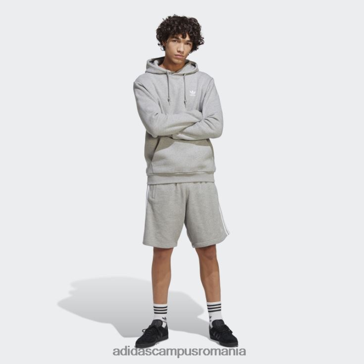 adidas campus romania pantaloni scurți de transpirație cu 3 dungi adicolor classics gri mediu adidas bărbați gri mediu J266N24899