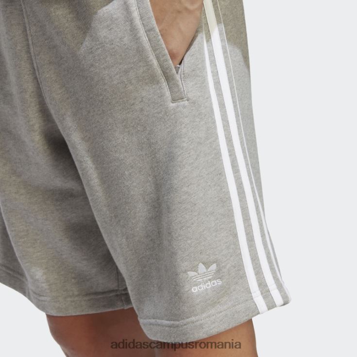 adidas campus romania pantaloni scurți de transpirație cu 3 dungi adicolor classics gri mediu adidas bărbați gri mediu J266N24899