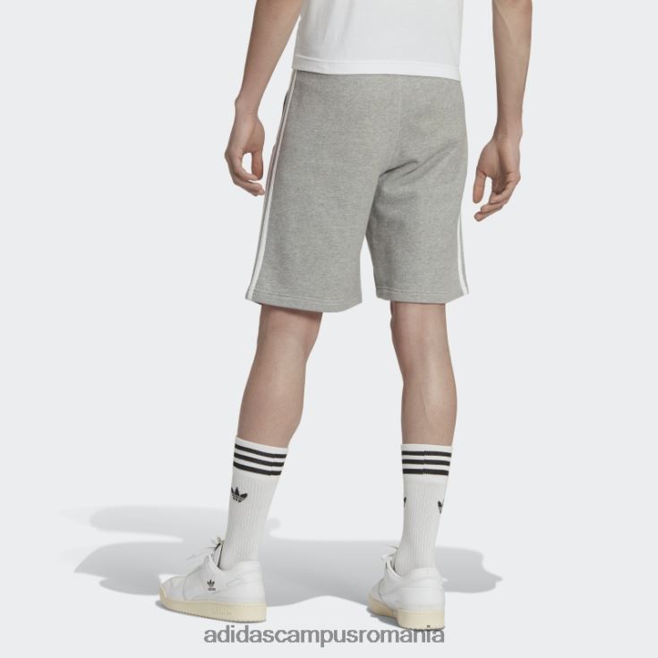 adidas campus romania pantaloni scurți de transpirație gri mediu cu 3 dungi bărbați gri mediu J266N21493