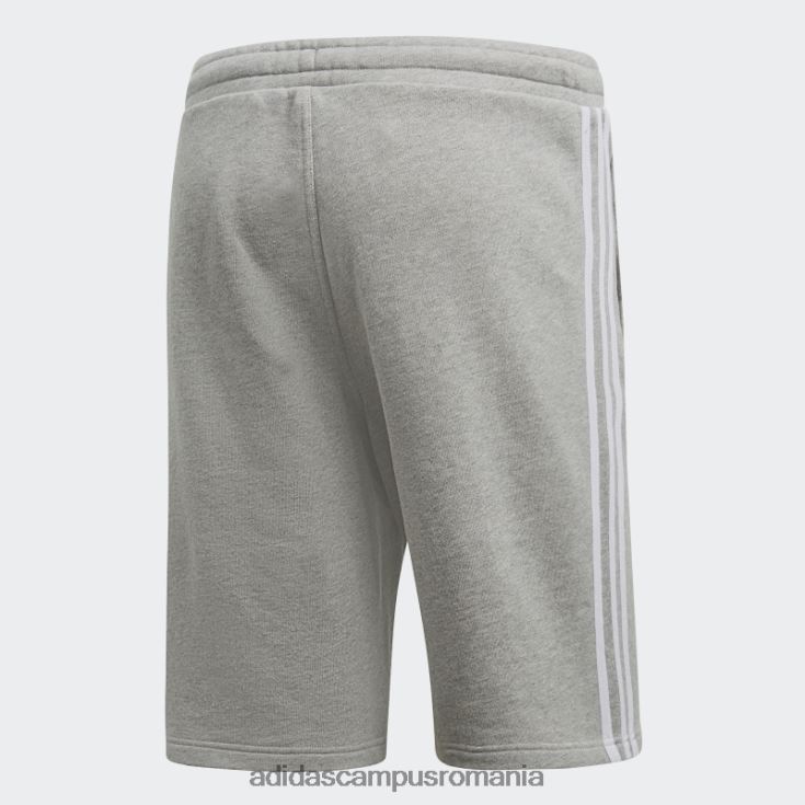 adidas campus romania pantaloni scurți de transpirație gri mediu cu 3 dungi bărbați gri mediu J266N21493