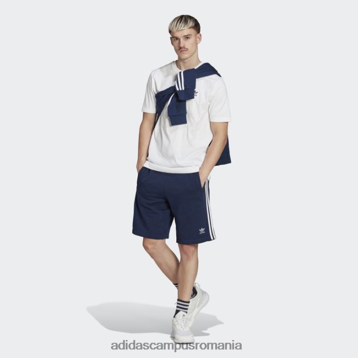 adidas campus romania pantaloni scurți de transpirație night indigo adicolor classics cu 3 dungi bărbați indigo de noapte J266N26298