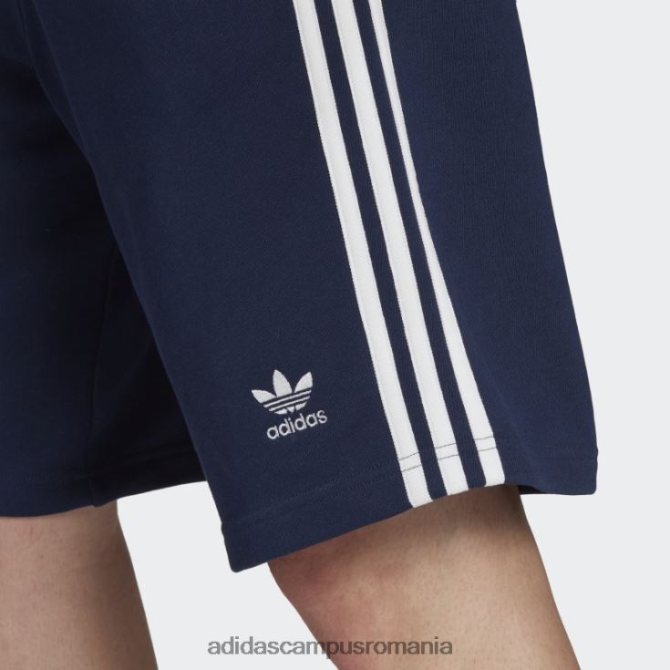 adidas campus romania pantaloni scurți de transpirație night indigo adicolor classics cu 3 dungi bărbați indigo de noapte J266N26298