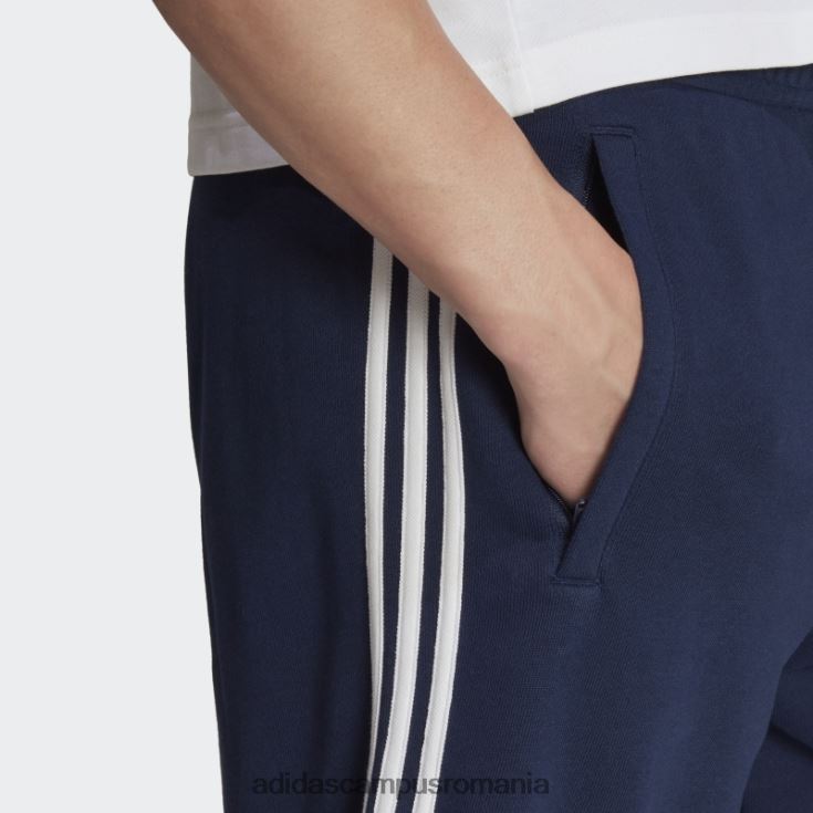 adidas campus romania pantaloni scurți de transpirație night indigo adicolor classics cu 3 dungi bărbați indigo de noapte J266N26298