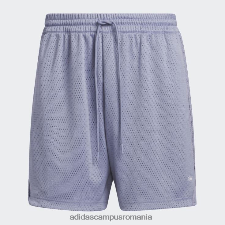 adidas campus romania pantaloni scurți din plasă de baschet violet argintiu adidas bărbați violet argintiu/taupe J266N215219