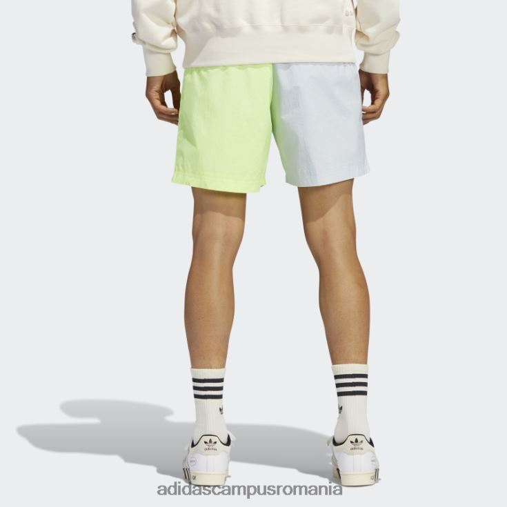adidas campus romania pantaloni scurți țesuți blocați nuanță albastră adidas bărbați nuanță albastră/galben de înaltă rezoluție J266N214934