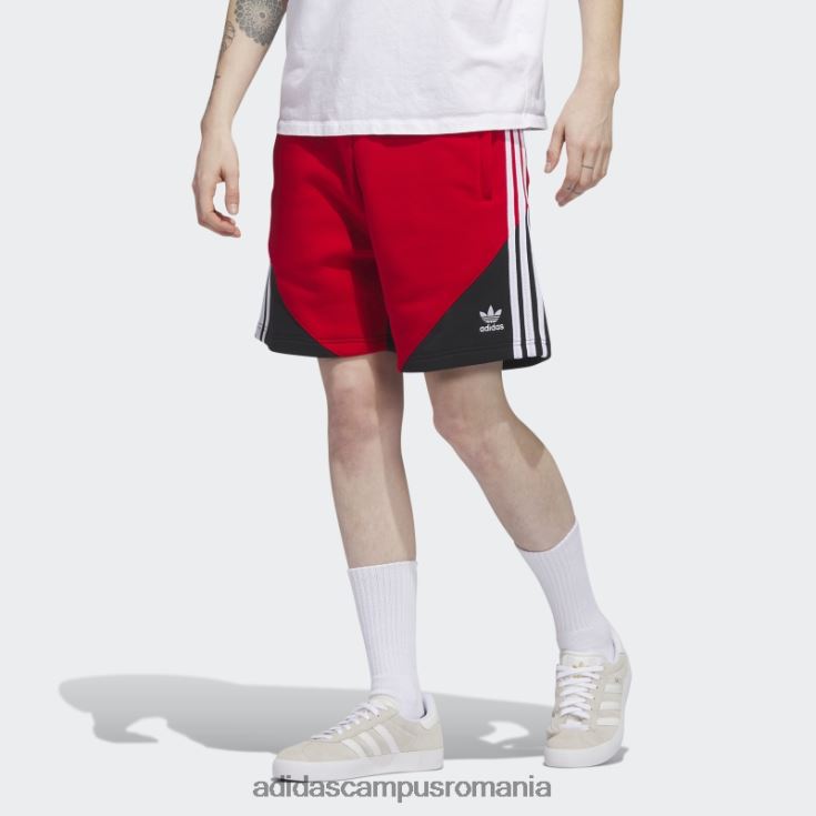 adidas campus romania pantaloni scurți fleece sst stacojiu bărbați stacojiu/negru J266N25402