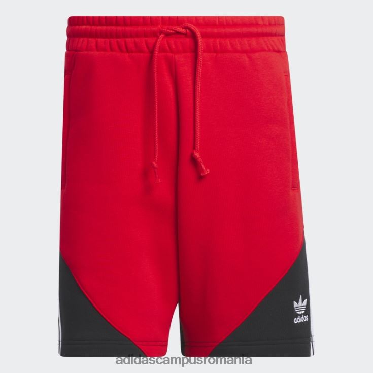 adidas campus romania pantaloni scurți fleece sst stacojiu bărbați stacojiu/negru J266N25402