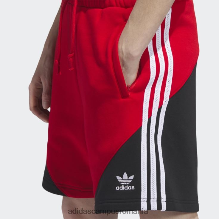 adidas campus romania pantaloni scurți fleece sst stacojiu bărbați stacojiu/negru J266N25402