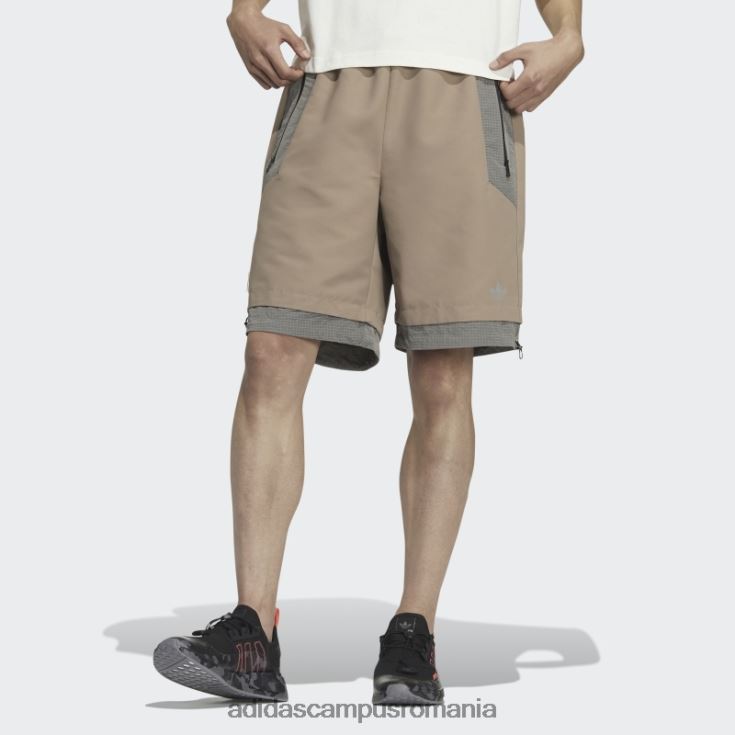 adidas campus romania pantaloni scurți maro cretos bărbați maro cretos/maro deschis J266N21673