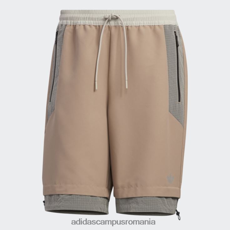 adidas campus romania pantaloni scurți maro cretos bărbați maro cretos/maro deschis J266N21673