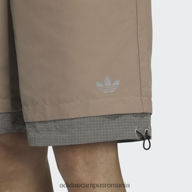 adidas campus romania pantaloni scurți maro cretos bărbați maro cretos/maro deschis J266N21673
