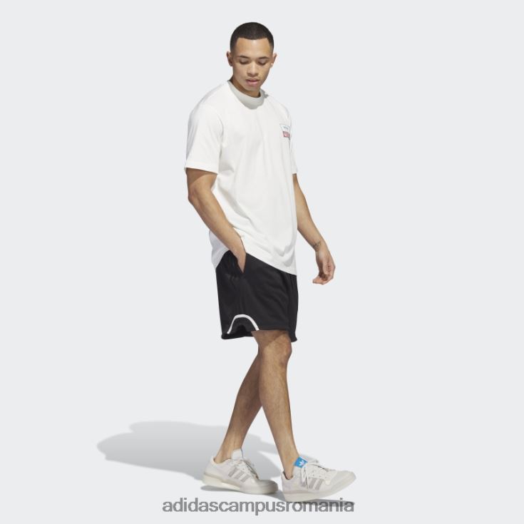 adidas campus romania pantaloni scurți negri din plasă de baschet bărbați zori negre/argintii J266N215220