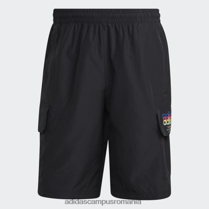 adidas campus romania pantaloni scurți negri hiperreal cargo bărbați alb negru J266N27373