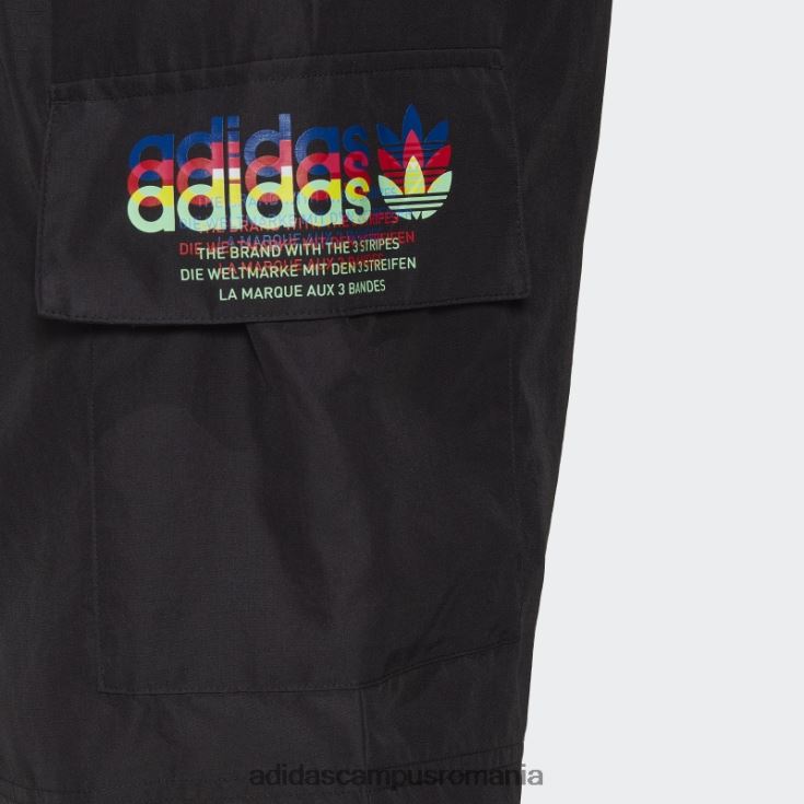 adidas campus romania pantaloni scurți negri hiperreal cargo bărbați alb negru J266N27373