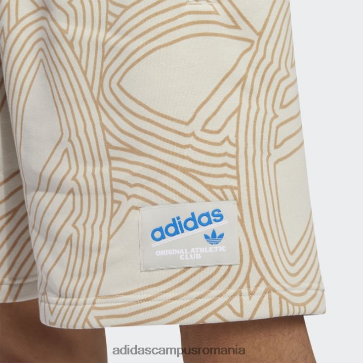 adidas campus romania pantaloni scurți originali cu imprimeu de club de atletism din aluminiu adidas bărbați aluminiu/papură albastră J266N214766