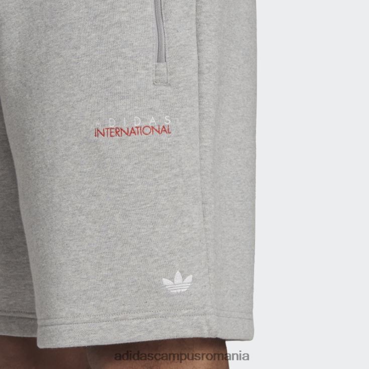 adidas campus romania pantaloni scurți pentru club sportiv, gri mediu bărbați gri mediu J266N214690