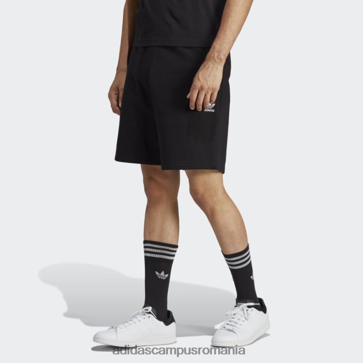 adidas campus romania pantaloni scurți trefoil essentials negru bărbați negru J266N24874