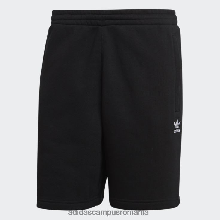 adidas campus romania pantaloni scurți trefoil essentials negru bărbați negru J266N24874