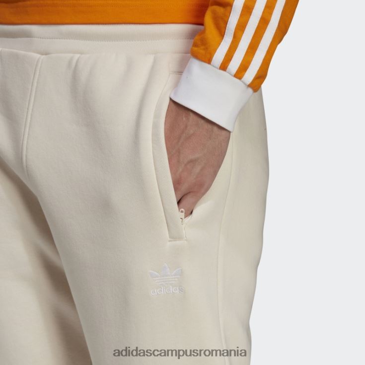 adidas campus romania pantaloni trefoil adicolor essentials albi bărbați alb J266N27040