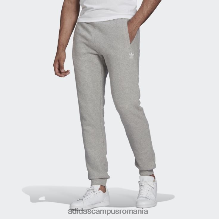 adidas campus romania pantaloni trefoil adicolor essentials gri mediu bărbați gri mediu J266N21582