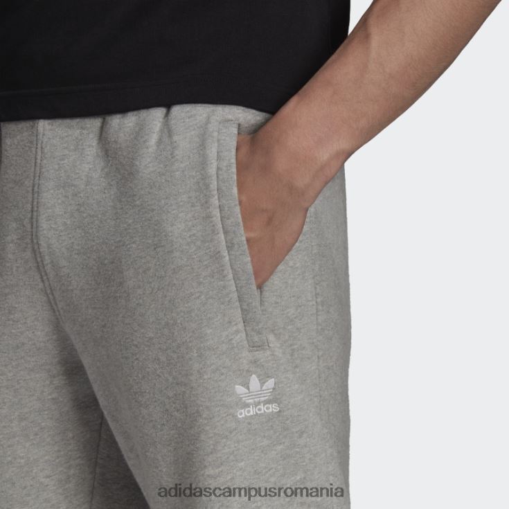 adidas campus romania pantaloni trefoil adicolor essentials gri mediu bărbați gri mediu J266N25497