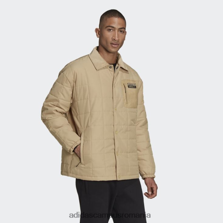 adidas campus romania r.y.v. geacă antrenor căptușită ton bej bărbați ton bej J266N215068