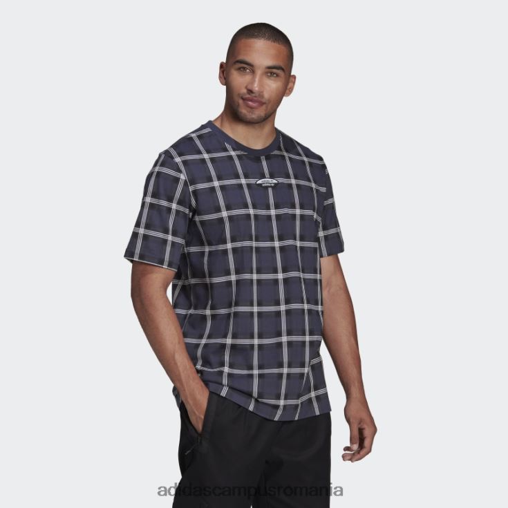 adidas campus romania r.y.v. tricou cu carouri multicolor adidas bărbați multicolor/bleumarin J266N215090