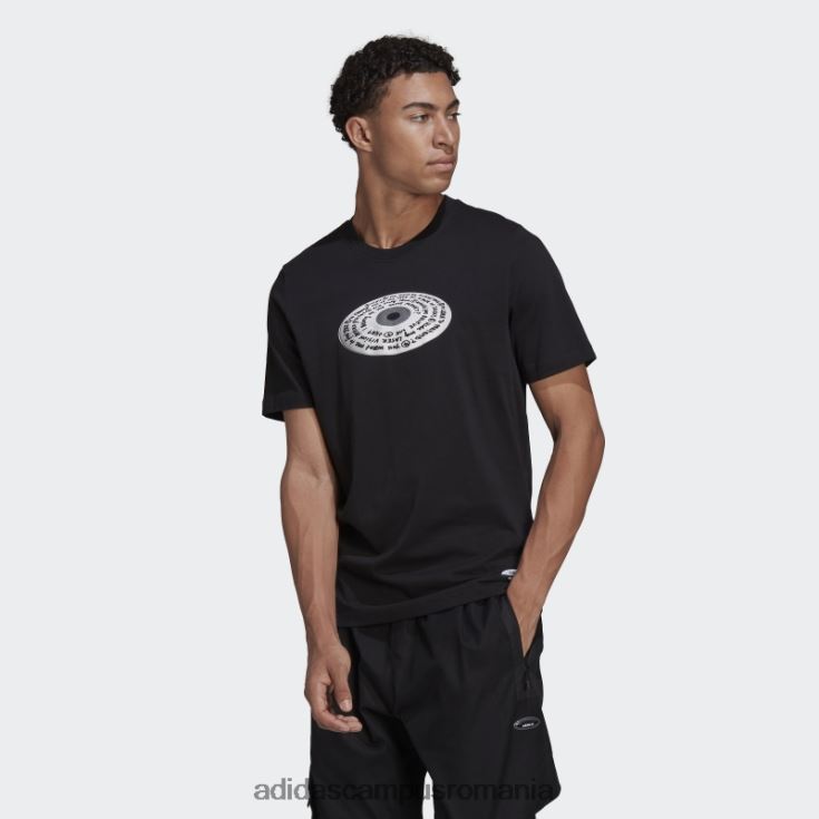 adidas campus romania r.y.v. tricou grafic negru bărbați negru J266N214816
