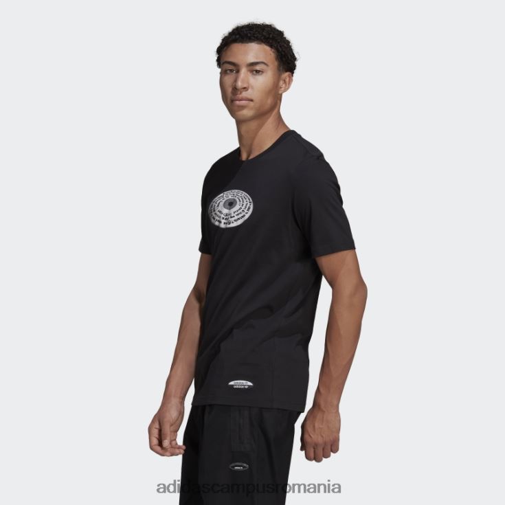 adidas campus romania r.y.v. tricou grafic negru bărbați negru J266N214816