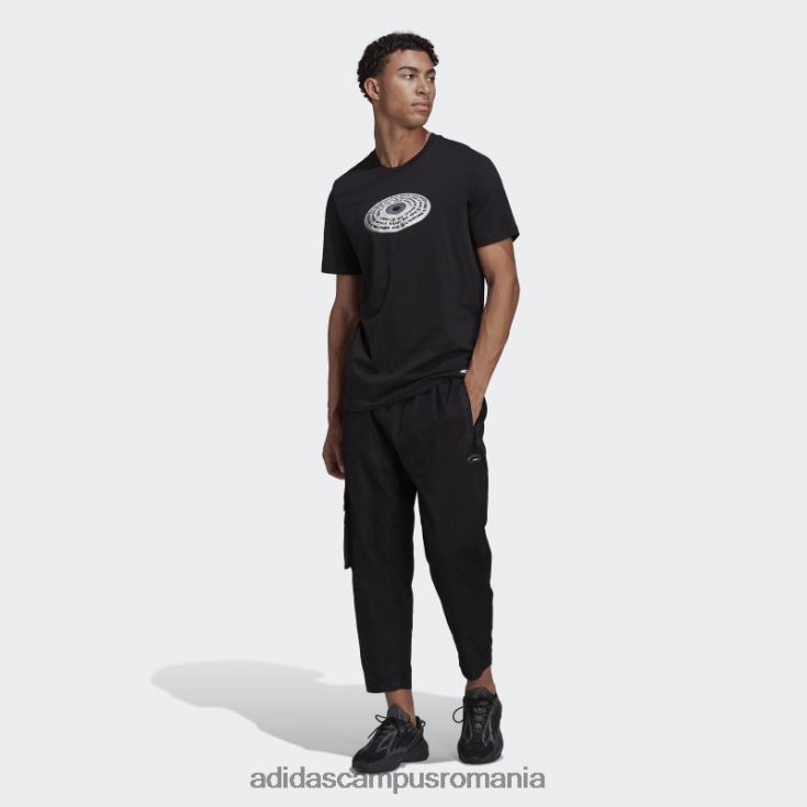 adidas campus romania r.y.v. tricou grafic negru bărbați negru J266N214816