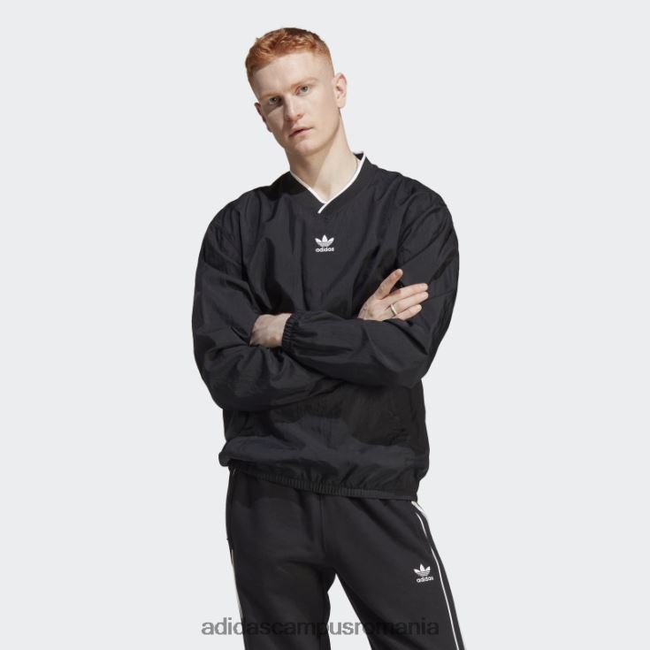 adidas campus romania rekive țesut top cu mânecă lungă negru fashion bărbați alb negru J266N25702