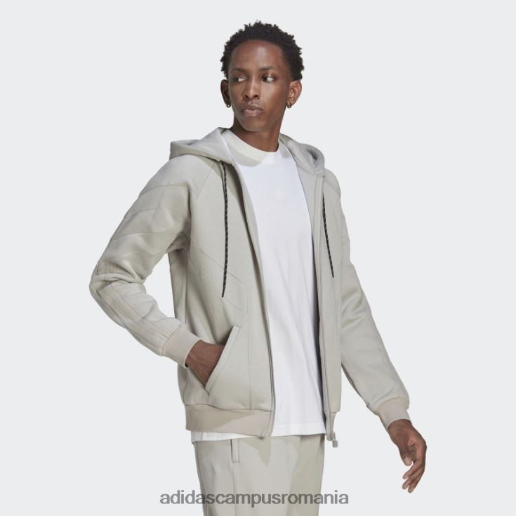 adidas campus romania rekive hanorac cu fermoar complet metal gri fashion bărbați gri metal J266N214855
