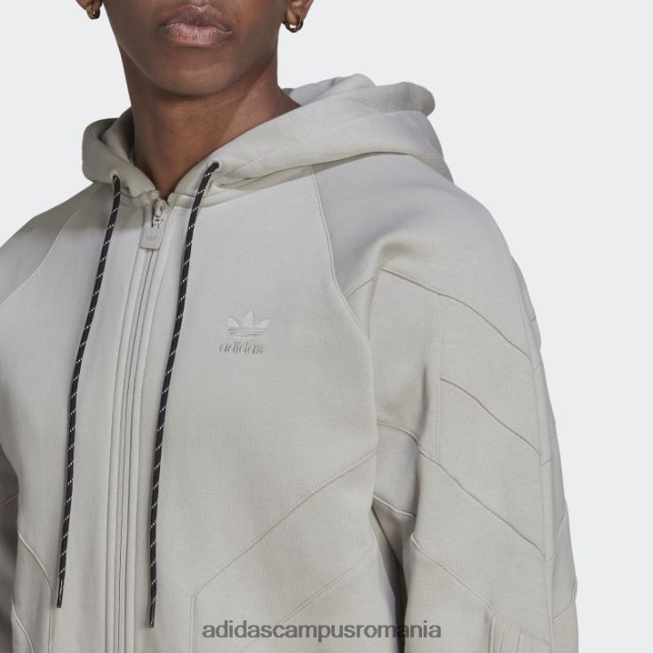 adidas campus romania rekive hanorac cu fermoar complet metal gri fashion bărbați gri metal J266N214855