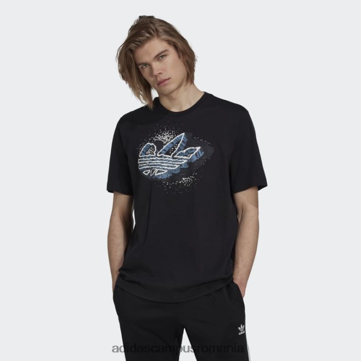 adidas campus romania rekive speed trefoil tricou grafic fashion negru bărbați negru J266N215029