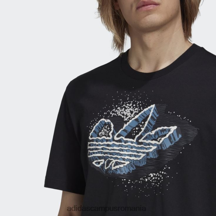 adidas campus romania rekive speed trefoil tricou grafic fashion negru bărbați negru J266N215029