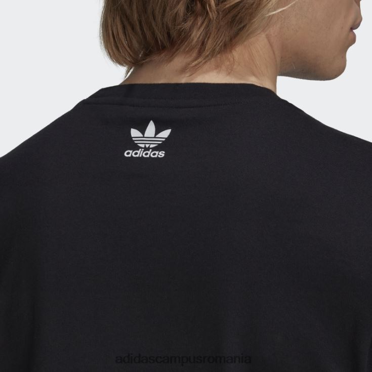adidas campus romania rekive speed trefoil tricou grafic fashion negru bărbați negru J266N215029
