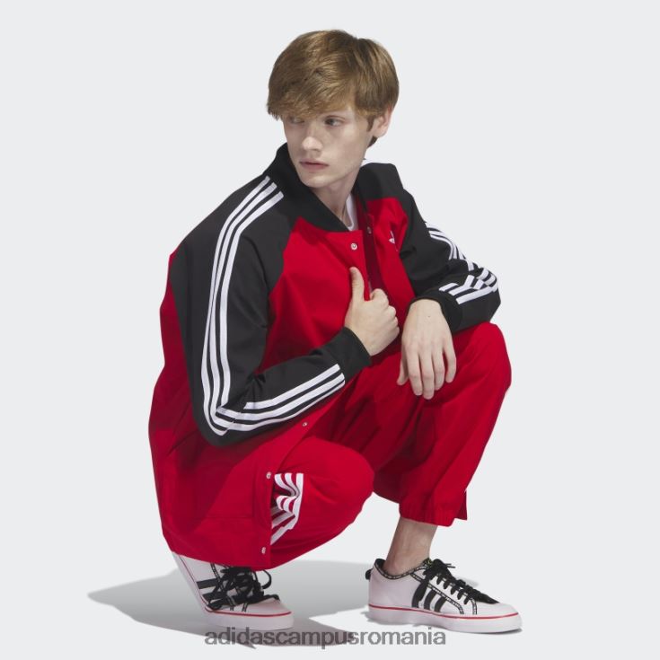 adidas campus romania sacou țesut stacojiu bărbați stacojiu/negru J266N25264
