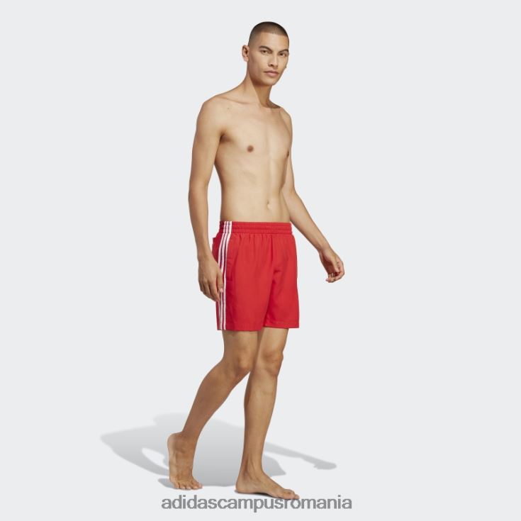 adidas campus romania scarlet originals adicolor pantaloni scurți de baie cu 3 dungi adidas bărbați stacojiu/alb J266N213653