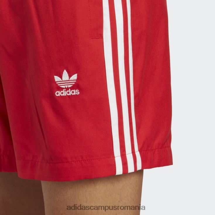 adidas campus romania scarlet originals adicolor pantaloni scurți de baie cu 3 dungi adidas bărbați stacojiu/alb J266N213653