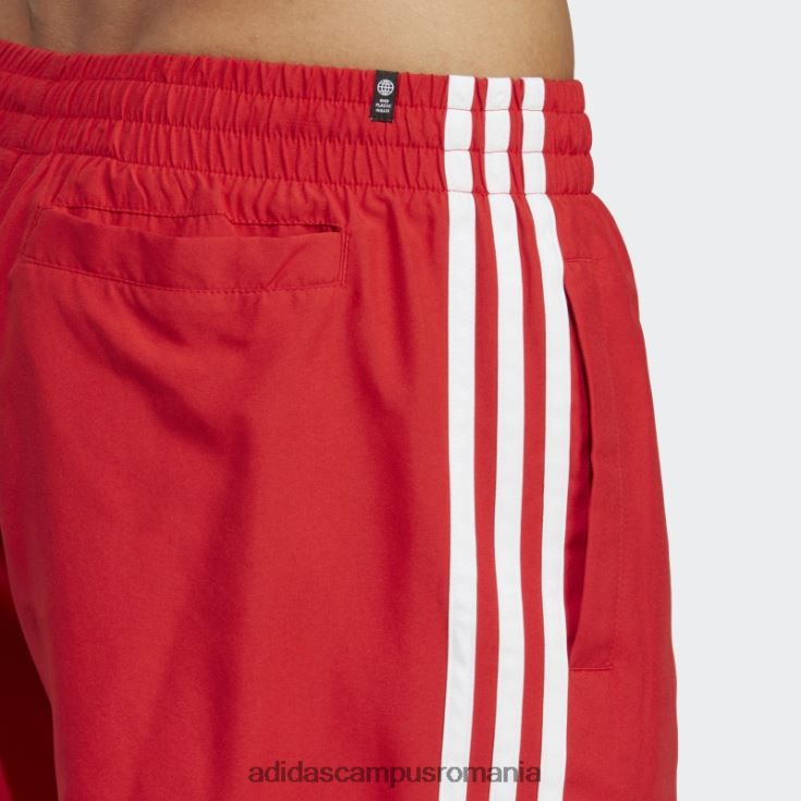 adidas campus romania scarlet originals adicolor pantaloni scurți de baie cu 3 dungi adidas bărbați stacojiu/alb J266N213653