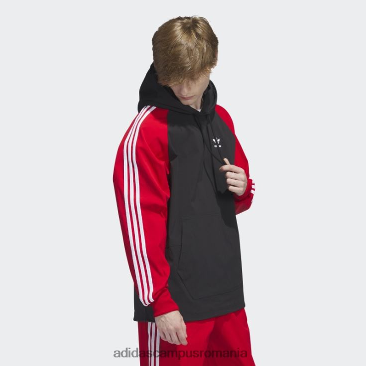 adidas campus romania sst jachetă de vânt cu glugă negru adidas bărbați negru/stacojiu J266N26210
